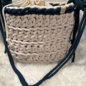 Torebka worek z paskiem zielonym