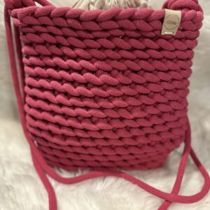 Torebka worek różowa 2